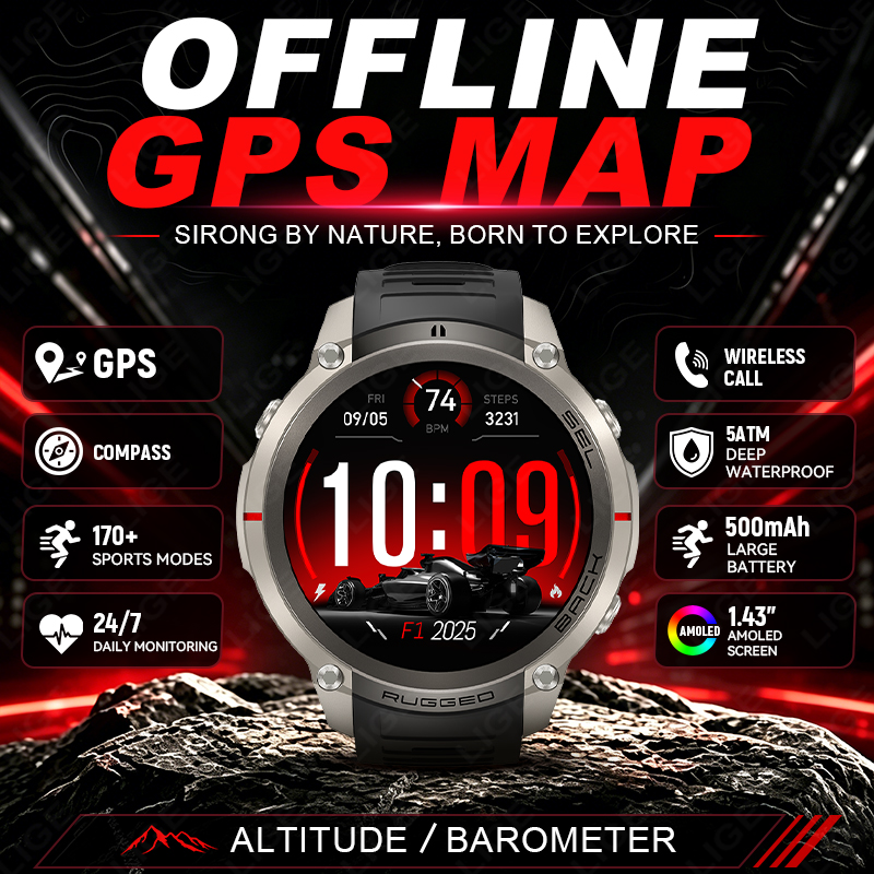 Japanese Lifestyle Called - 2026 NEUE GPS Offline-Karten Sport Smartwatch