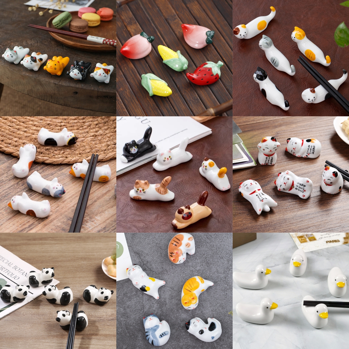 Chopstick Rest Ceramic - 5 teile/satz Essstäbchen Rest Stäbchen Kissen