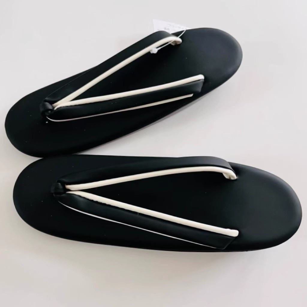 Geta Wooden Sandal - Japanische Damen-Geta-Sandalen, PU-weiche Sohle, bequeme Flip-Flops,