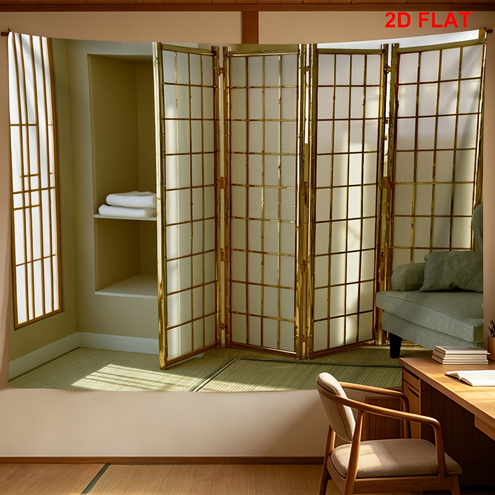 Shoji Screen Divider - Dekorativer Japanischer Shoji Raumteiler Faltbarer Paravent