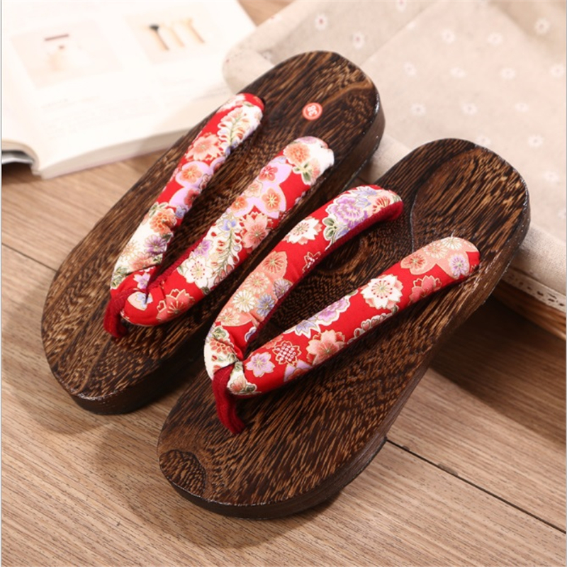 Geta Wooden Sandal - Japanischen Traditionellen Geta Flache Bottom Unisex