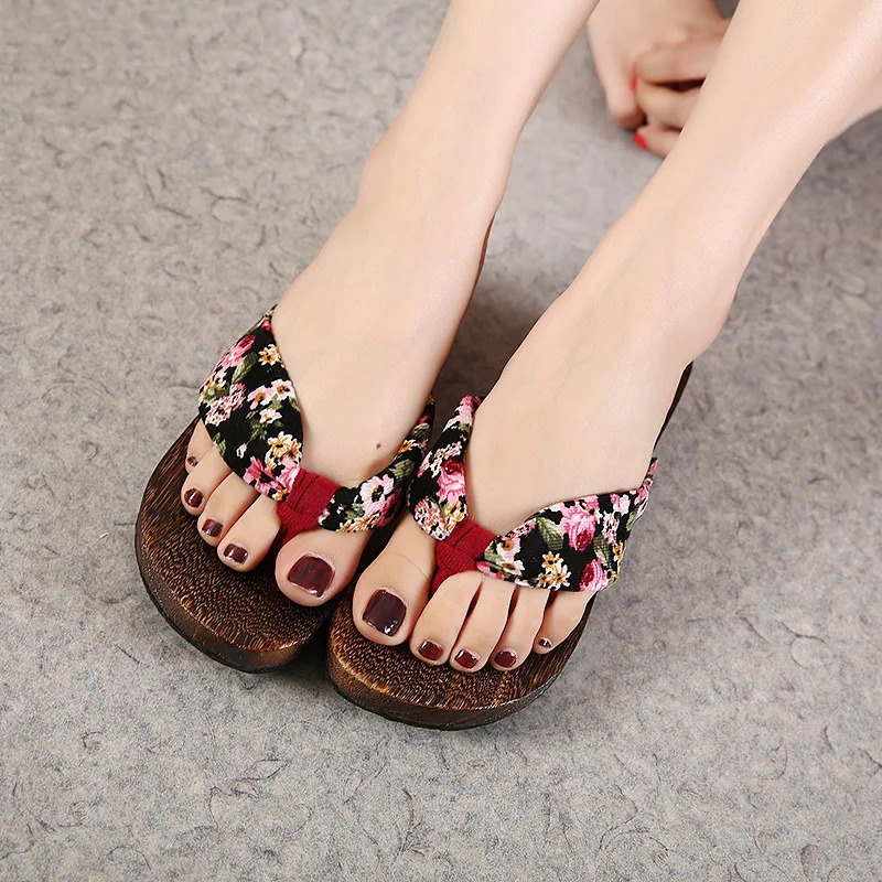 Geta Wooden Sandal - Japanische Geta Clog Holz Sandale Flip