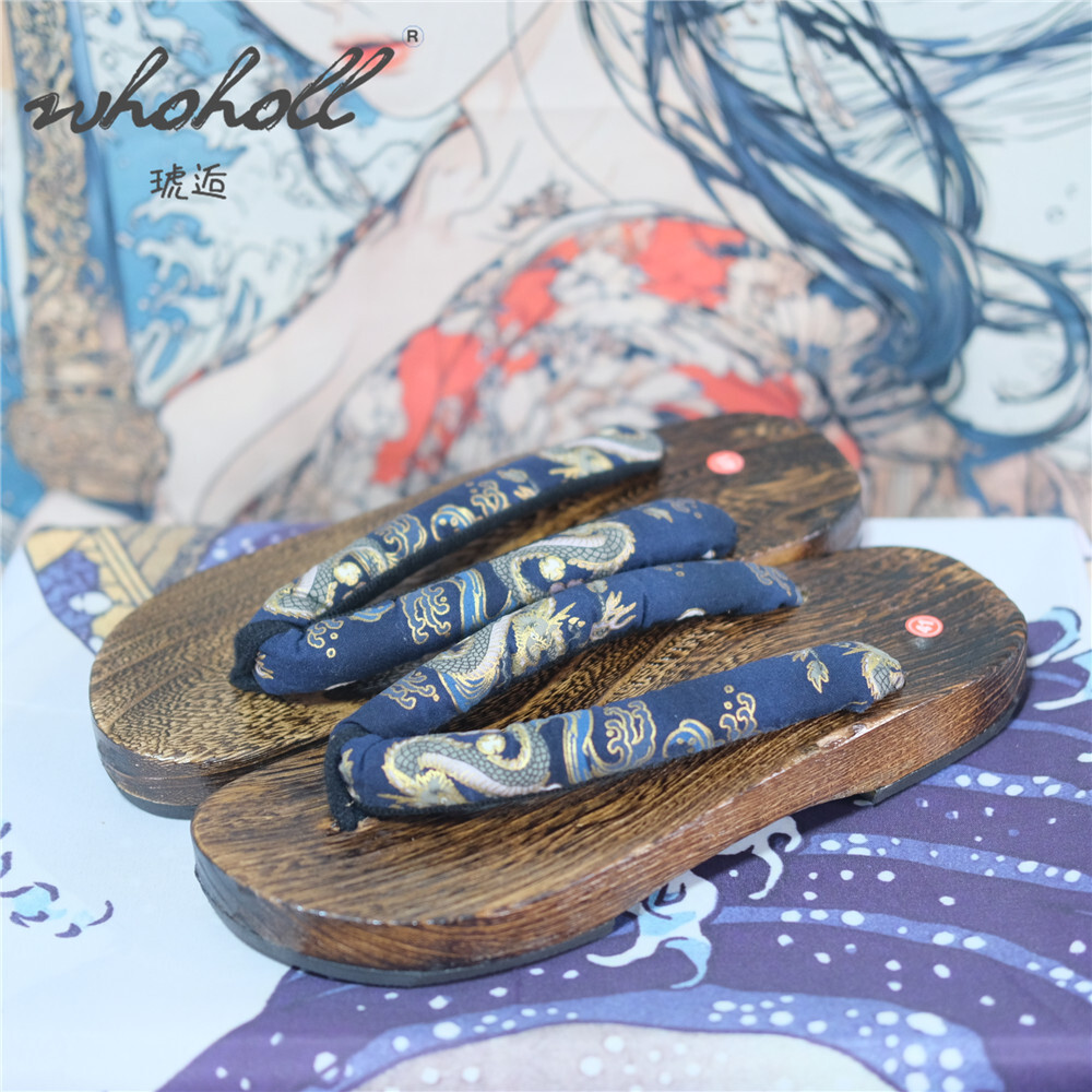 Geta Wooden Sandal - Mann Holz Clogs Hausschuhe Damen Japanische