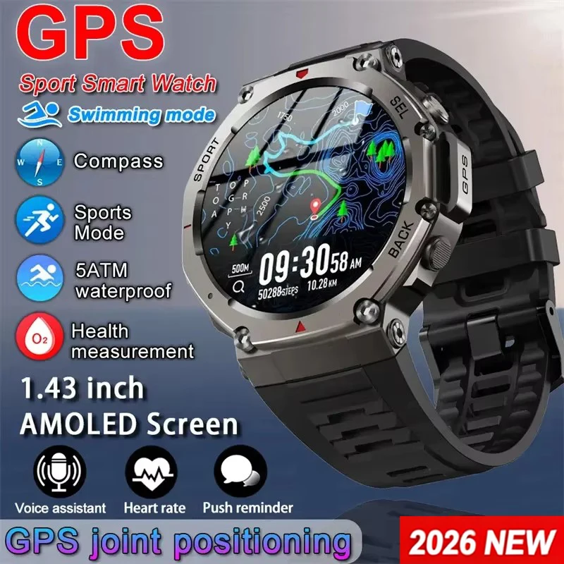 Japanese Lifestyle Called - Herren Smartwatch GPS AMOLED Touchscreen 5ATM