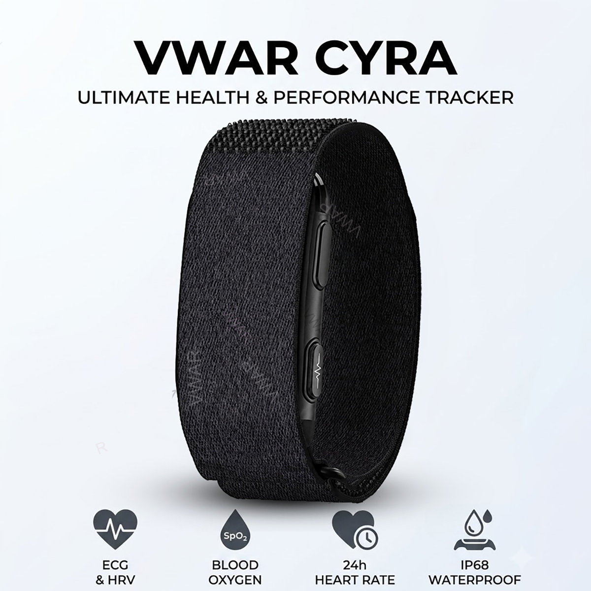 Japanese Lifestyle Called - VWAR CYRA Bildschirmloser Fitness-Tracker EKG+HRV Smart-Armband