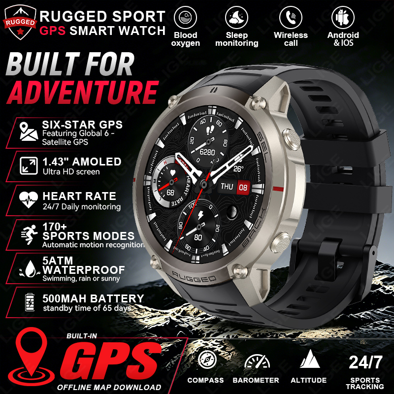 Japanese Lifestyle Called - 2026 NEUE GPS Offline-Karten Sport Smartwatch