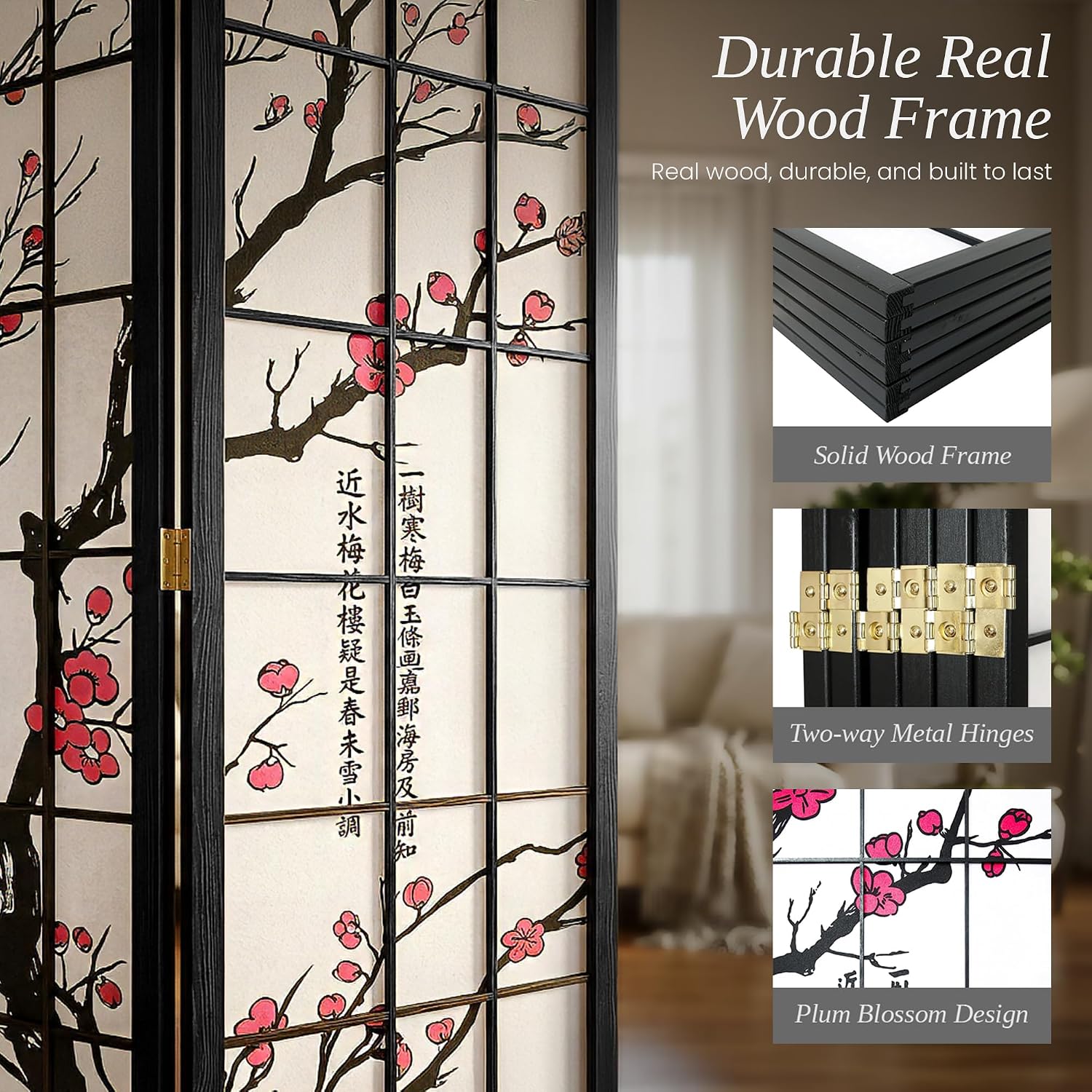 6-teiliger Raumteiler im Shoji – Shoji Screen Divider Bewertung und Preis