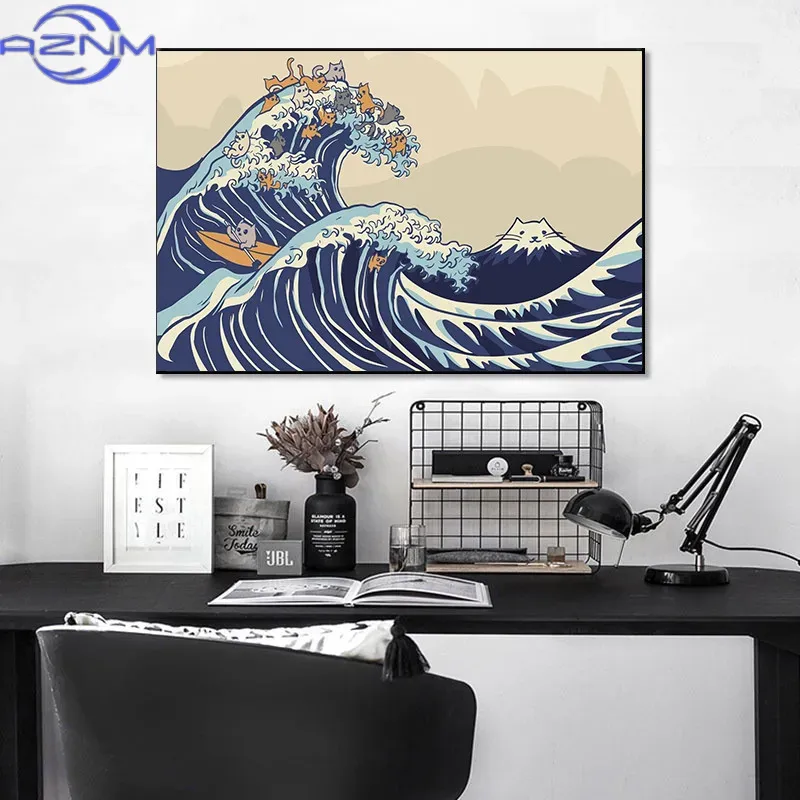 AZNM Leinwandgemälde, großes w – Japanese Traditional Lifestyle Bewertung und Preis