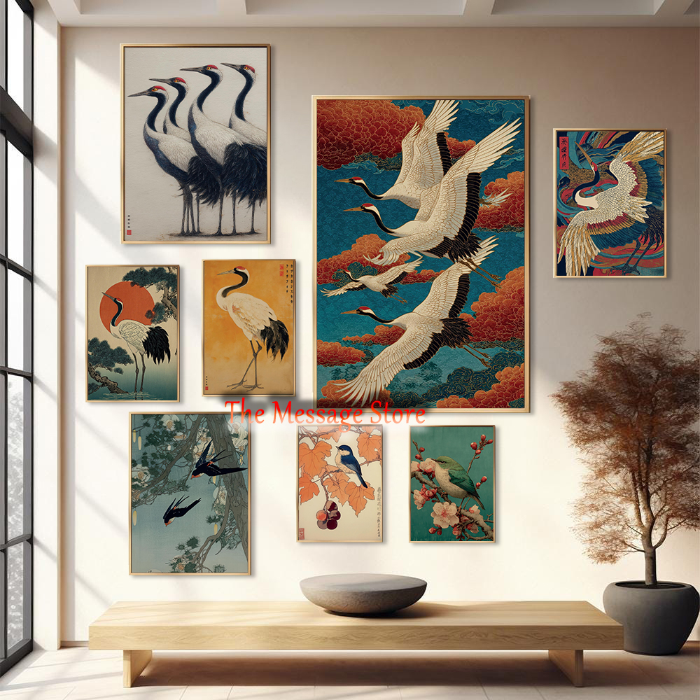 Traditionelle Natur-Kranichvög – Japanese Traditional Lifestyle Bewertung und Preis