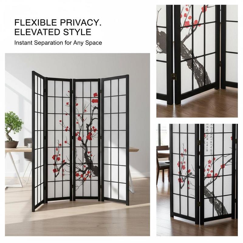 Japanischer Shoji-Schirm mit 6 – Shoji Screen Divider Bewertung und Preis