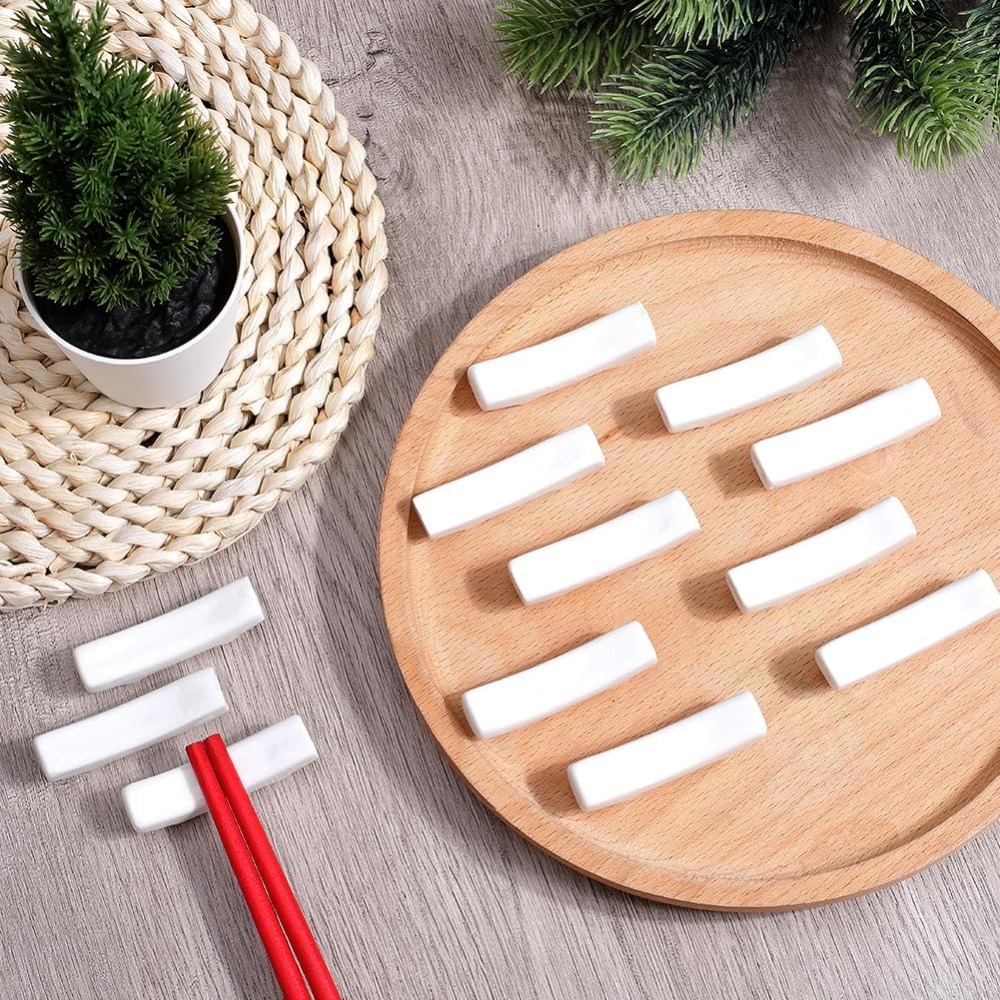 12Pcs Essstäbchen Rest Weiß Ja – Chopstick Rest Ceramic Bewertung und Preis